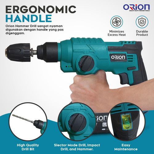 Mesin Jack Hammer Palu Bor Elektrik Tanpa Kabel Orion CH-20A
