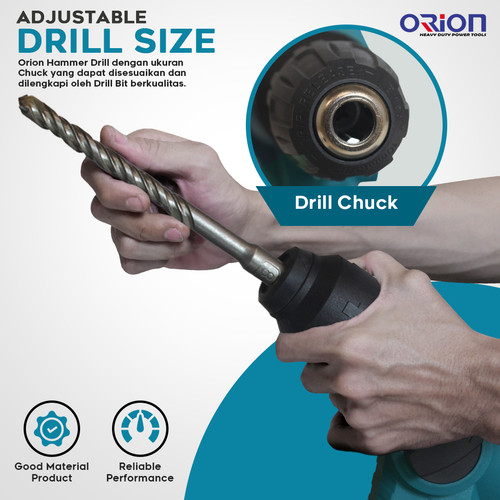 Mesin Jack Hammer Palu Bor Elektrik Tanpa Kabel Orion CH-20A