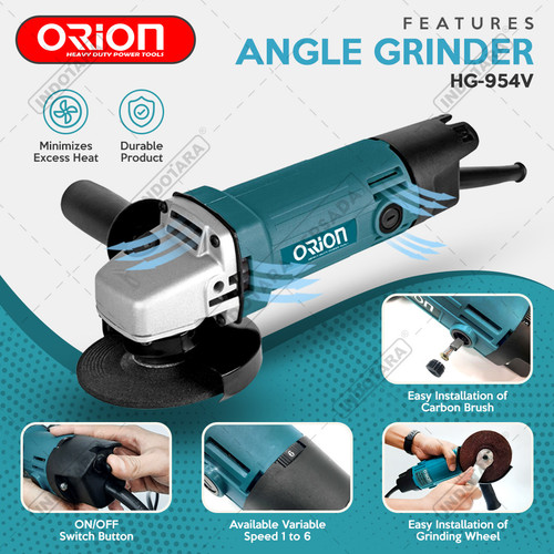 Paket Meriah 3 - Gerinda Tangan HG954V - 1 Angle Grinder Stand AST001