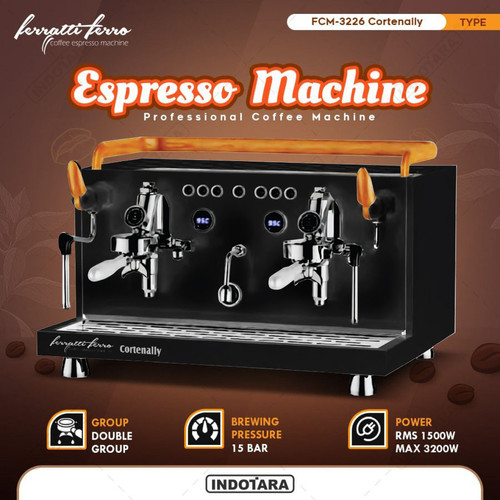 Mesin Kopi Espresso Ferratti Ferro FCM3226 Cortenally