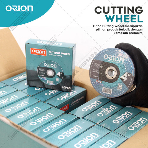 (20 Pcs) Mata Gerinda Potong 4" Cutting Wheel Orion - CW107x1.2x16mm