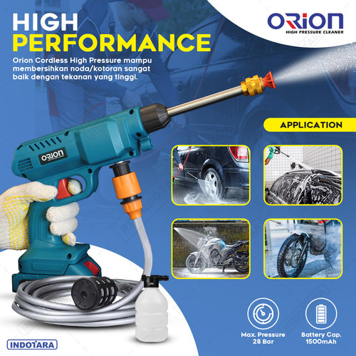 Alat steam cuci motor & mobil Jet Cleaner Baterai- Orion SUPERJET100CE
