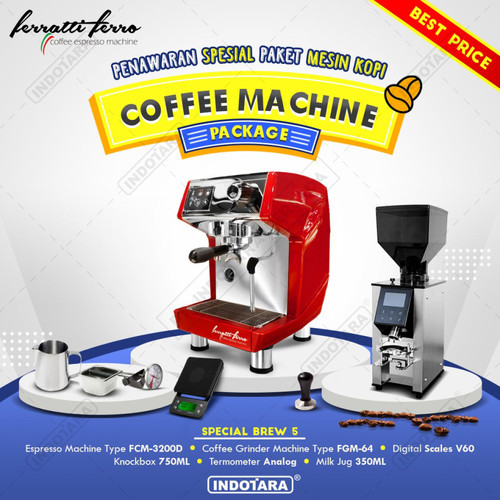 Paket mesin kopi Espresso Special Brew 4 - 5 - 6