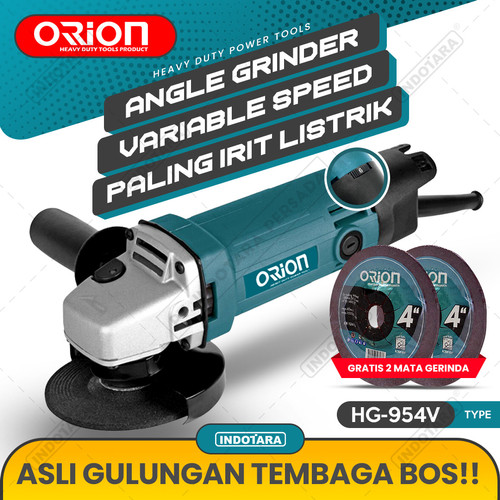 Mesin Gerinda Tangan 4 1/2 Inch / Angle Grinder Orion - HG-954V (Variable Speed) 4 1/2 Inch