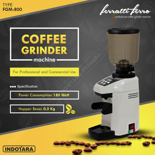 Coffee Grinder Machine / Alat Penggiling Kopi Ferratti Ferro FGM-800