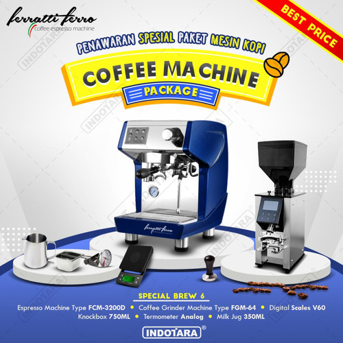 Paket mesin kopi Espresso Special Brew 4 - 5 - 6