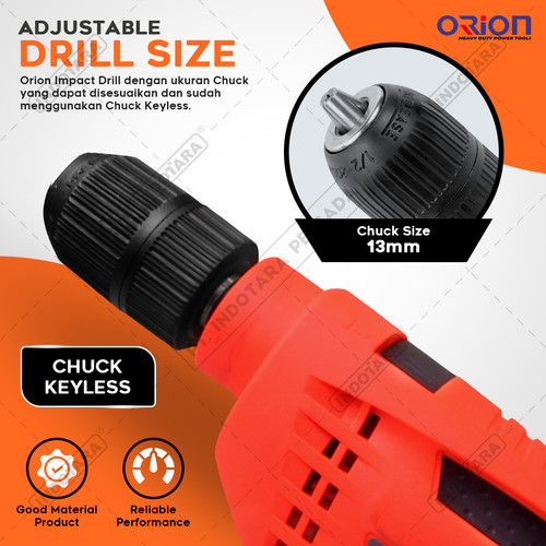 Mesin Bor / Impact Drill Listrik Orion - HD-6622S (With BMC Box)
