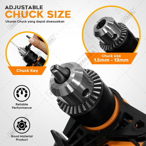 Mesin Bor Listrik Impact Drill Listrik Orion HD-6617