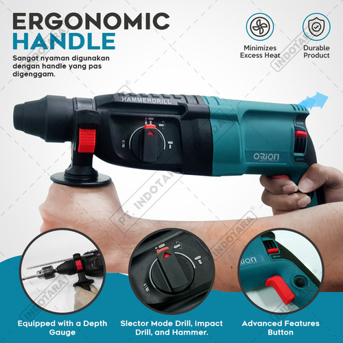 Mesin Jack Hammer / Hammer Drill / Mesin Bor Tembok Orion MD-26M
