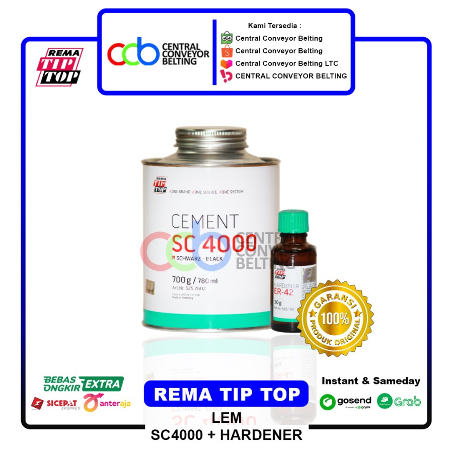 REMA TIPTOP  SC4000 Cement Adhesive 700g / 780ml + Hardener ER-42 30g