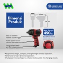 IMPACT WRENCHES / 1/2" Impact Wrench SI-1610SR