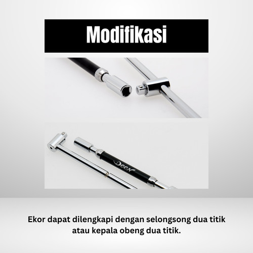 Kunci T Modular DEEN DNTE3SET Speeder T-shaped Handle Square Drive 3/8" Konci Sok Sock Shock Socket - Original Japan