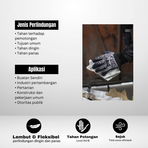 Sarung Tangan Wonder Grip WG-333 Latex Glove Tahan Suhu & Gores