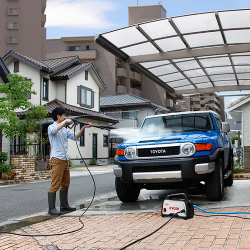 Mesin Steam Listrik KYOCERA AJP-800 Low Watt High Pressure Water 90 bar 800W 4.8 L/min Selang 5 meter Pompa Air AJP800 - Ryobi