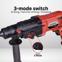 Mesin Bor Beton Listrik KYOCERA ED-2600R 26mm 3 Mode SDS Plus Rotary Hammer Speed Hammer 4860 800W Full Set - Ryobi