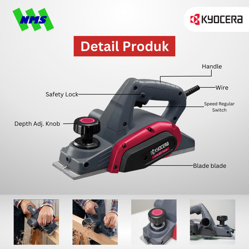 Mesin Serut Listik KYOCERA AHL83 ELectric Planer 82mm 550W - Ryobi