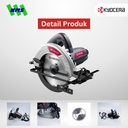 Mesin Gergaji Kayu Listrik KYOCERA AW1910 High Performance Circular Saw 190mm Blade 1050W - Ryobi