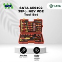 Kunci Set SATA AE9102 39Pc. NEV VDE Tool Set Tahan Listrik - Motor Mobil EV Electric Vehicle