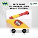Kunci Torsi SATA 96614 VDE 3/8" Insulated Torque Wrench 20-100 Nm Tahan Listrik - Motor Mobil EV Electric Vehicle
