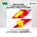 Obeng Minus SATA 61325 VDE Insulated Screwdriver Slotted 6.5X150 Tahan Listrik - Motor Mobil EV Electric Vehicle