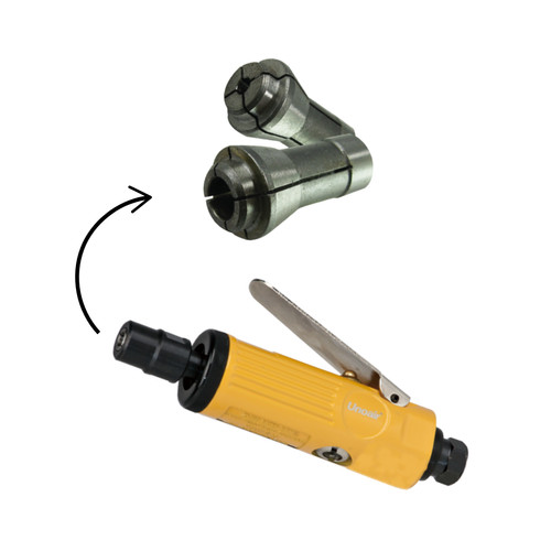Sparepart Unoair Collet for Die Grinder 3mm 6mm - untuk G-32 dan G-33 Komponen Colet Kolet