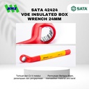 Kunci Ring SATA 42424 VDE Insulated Box Wrench 24mm Tahan Listrik - Motor Mobil EV Electric Vehicle
