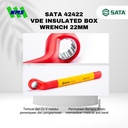Kunci Ring SATA 42422 VDE Insulated Box Wrench 22mm Tahan Listrik - Motor Mobil EV Electric Vehicle