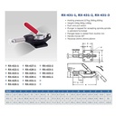 Alat Penjepit Relux RX431-2 Toggle Clamp Push Action 386kg