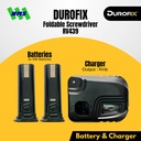 Durofix RV439 Foldable Cordless Screwdriver / Bor Obeng Baterai Elektrik Portable Lipat 4V Torsi 5.6Nm Adjustable Clutch
