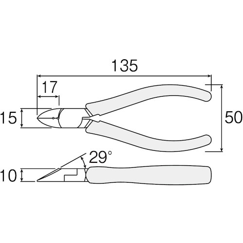 Tang Potong Hozan N-9-125 Strip Hole Nippers 125mm 5 Inci Kupas Kabel
