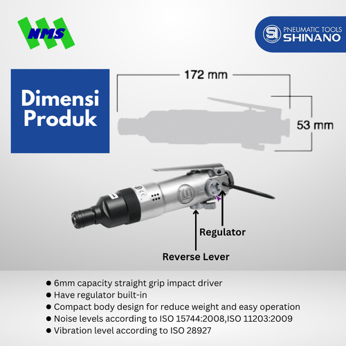 IMPACT DRIVER Shinano SI-1052 Impact Driver Obeng angin