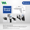 Mesin Bor Angin Shinano SI-5200A 1/2" Air Drill Chuck 13mm 600 rpm Torsi 16.81 Nm