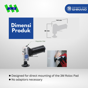 Mesin Amplas Angin Kecil Shinano SI-2201 2" Air Disc Sander Mini Single Action 17000 rpm