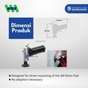 Mesin Amplas Angin Kecil Shinano SI-2201 2" Air Disc Sander Mini Single Action 17000 rpm