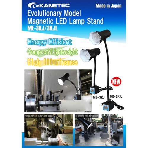 Lampu Magnet Kanetec ME-3KJ Magnetic LED Lamp Stand 800N - Suksesor ME-2CA
