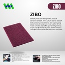 Serabut Amplas Zibo AAX67-1H Scouring Abrasive Pad 15cm x 23cm Merah maroon Grit #320 Penghalus Bekas Gerinda
