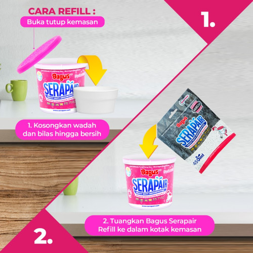 Bagus Serap Air Refill 450 ml Isi Ulang Charcoal Extra Fresh Non Perfumed Hitam Biru Putih 450ml