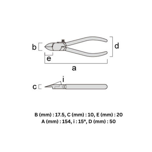 Tang Potong Fujiya FPN-150RS Plastic Cutting Nippers 150mm 6 inci Round Blade with Spring