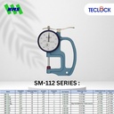 Alat Ukur Ketebalan TECLOCK SM-112FE Dial Thickness Gauge 10mm