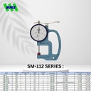 Alat Ukur Ketebalan TECLOCK SM-112 Dial Thickness Gauge 10mm