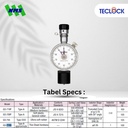 TECLOCK GS-779G Durometer Hardness Tester 1288mN Shore A Thin Rubber