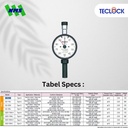 TECLOCK GS-719H Durometer Hardness Tester 8050mN Shore A Deep Hole