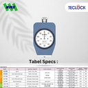 TECLOCK GS-702G Durometer Hardness Tester 44483mN Shore D Hard Rubber