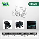 Tas Perkakas SATA 95185 Portable Tool Bag 16" Inci