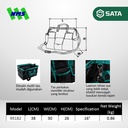 Tas Perkakas SATA 95182 Portable Tool Bag 16" Inci Waterproof