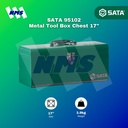 Kotak Perkakas SATA 95102 17" Metal Tool Box Chest Besi 17 Inci