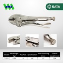 Tang Jepit SATA 71203 10" Inch Straight Jaw Locking Pliers Bukaan 57mm