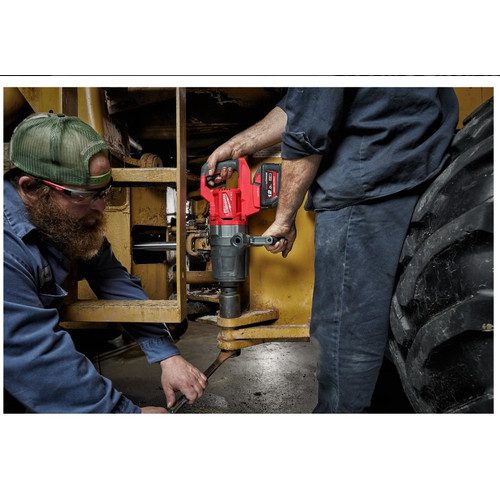 Mesin Pembuka Baut Milwaukee M18 1" Inch ONEFHIWF1DS-0X FUEL D-Handle High Torque Impact Wrench Max Torque 2711Nm Ulir M48 Konstruksi Alat Berat