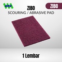 Serabut Amplas Zibo AAX67-1H Scouring Abrasive Pad 15cm x 23cm Merah maroon Grit #320 Penghalus Bekas Gerinda