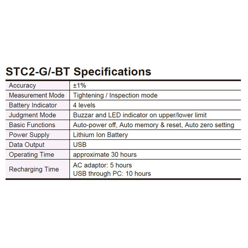 Obeng Torsi TOHNICHI STC400CN2-G Digital Torque Screwdriver 80-400cN.m